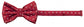 Fliege rot, grau gepunktet Schleife Polka Dots Fabio Farini Punkte Querbinder