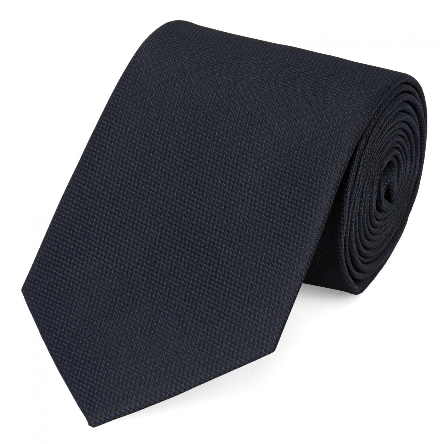 Schlips Krawatte Krawatten Binder 8cm blau schwarz strukturiert Fabio Farini