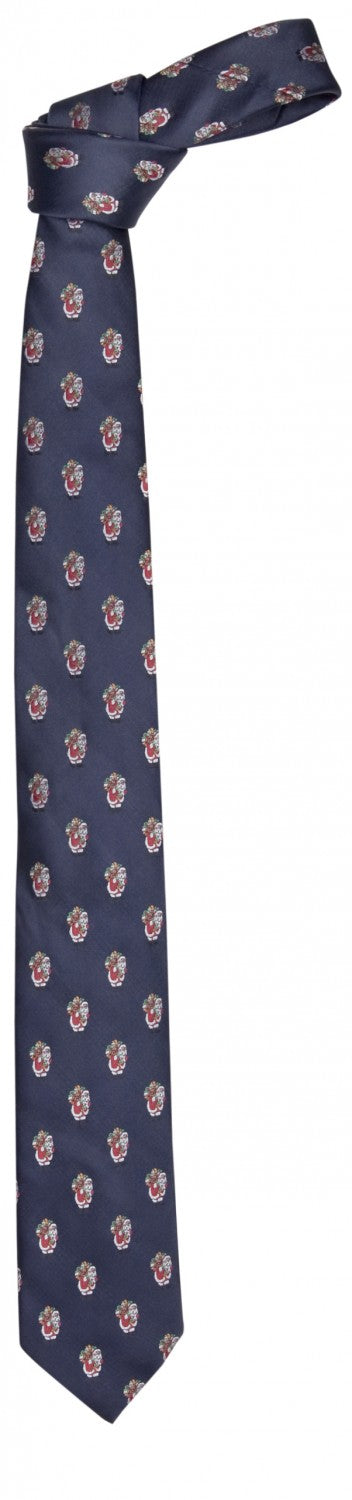 Schlips Krawatte Krawatten Binder 8cm Weihnacht Weihnachten blau Fabio Farini