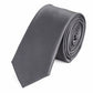 Schlips Krawatte Krawatten Binder 6cm grau uni Fabio Farini