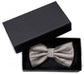 Fliege grau einfarbig Hochzeit Schleife uni Fabio Farini Querbinder edler Glanz