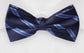Fliege navy hellblau gestreifte edle Glanz Schleife Fabio Farini Querbinder