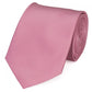 Schlips Krawatte Krawatten Binder 8cm rosa / rosé -uni Fabio Farini