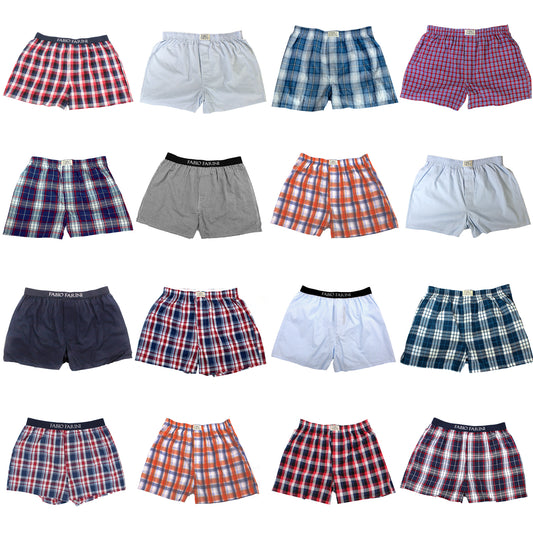 Fabio Farini Sparset Webboxershorts aus 100% Baumwolle