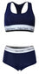 Sportliches Set Damen Panty und BH mit Racerback