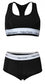 Sportliches Set Damen Panty und BH mit Racerback