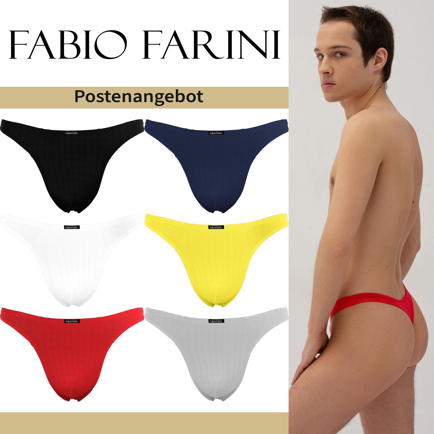 Lot offer: 150 pcs men’s strings in various colors/sizes